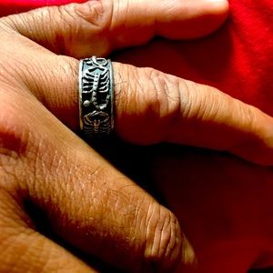 Sterling silver scorpion ring